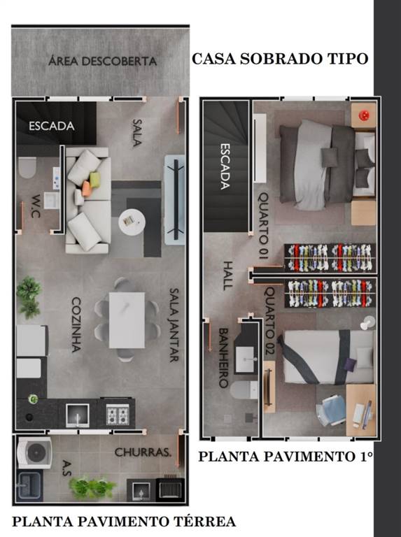 Sobrado, 2 quartos, 60 m² - Foto 6