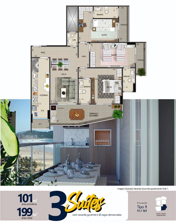 Apartamento, 3 quartos, 101 m² - Foto 5