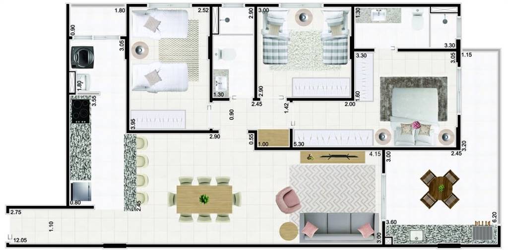 Apartamento, 3 quartos, 111 m² - Foto 5