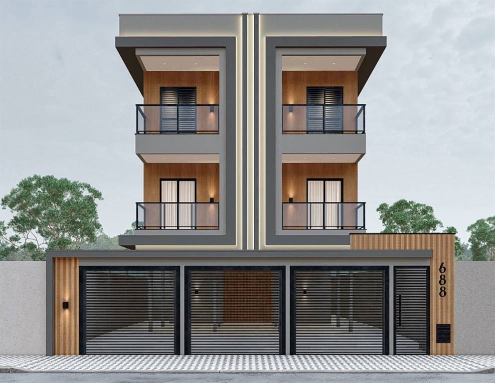 Sobrado, 2 quartos, 61 m² - Foto 1