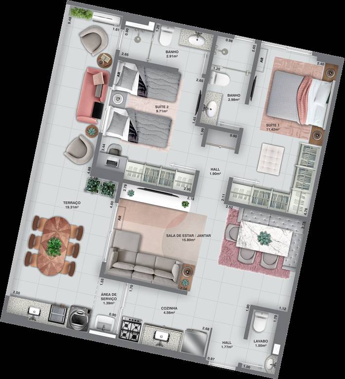 Apartamento, 2 quartos, 83 m² - Foto 16