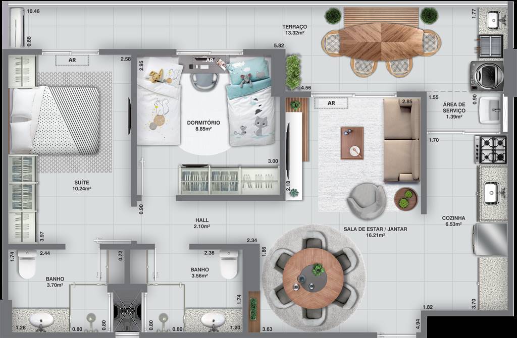 Apartamento, 2 quartos, 75 m² - Foto 5