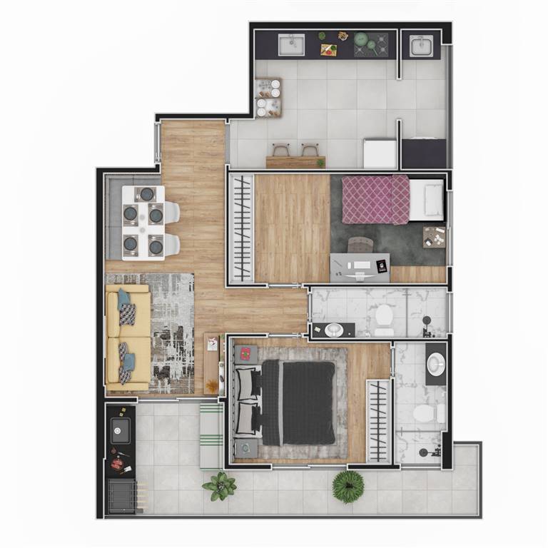 Apartamento, 2 quartos, 92 m² - Foto 7