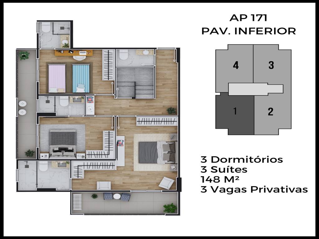 Cobertura com 3 dorms, Canto do Forte, Praia Grande - R$ 1.4 mi, Cod: 2752