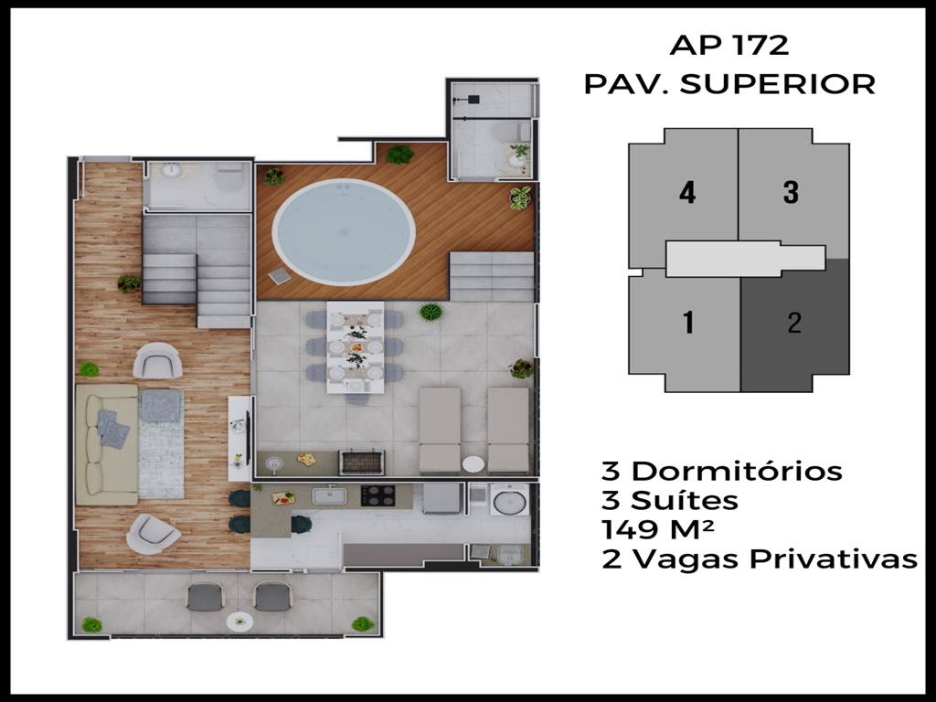 Cobertura com 3 dorms, Canto do Forte, Praia Grande - R$ 1.3 mi, Cod: 2756