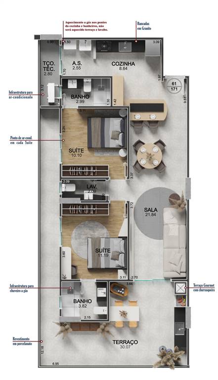 Apartamento, 2 quartos, 108 m² - Foto 17