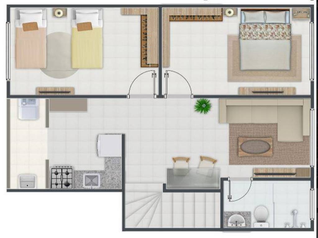 Casa, 2 quartos, 53 m² - Foto 5