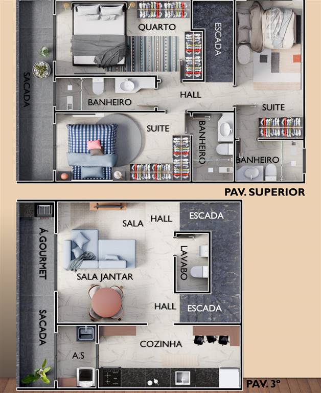 Sobrado, 3 quartos, 110 m² - Foto 6