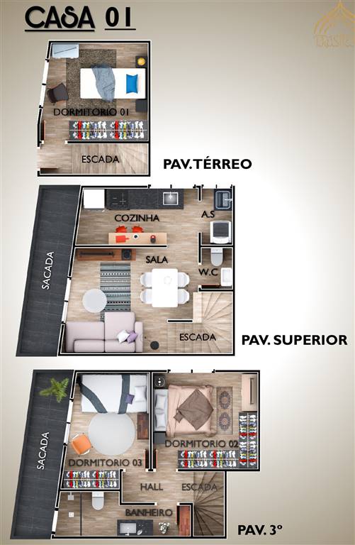 Sobrado, 3 quartos, 90 m² - Foto 9