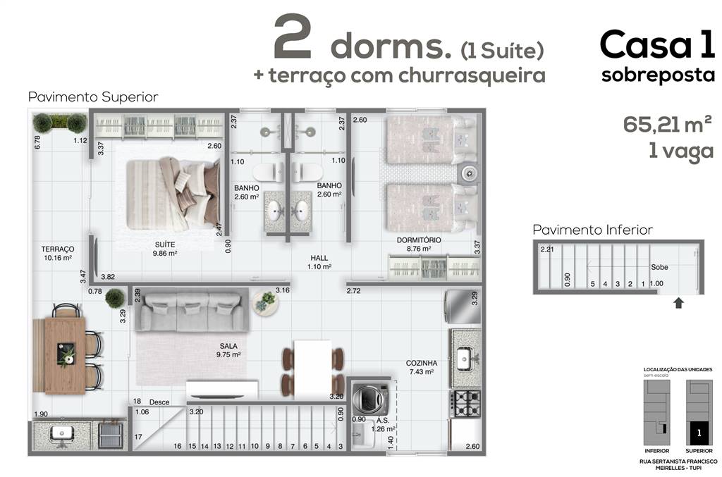 Casa de Condomínio, 2 quartos - Foto 6