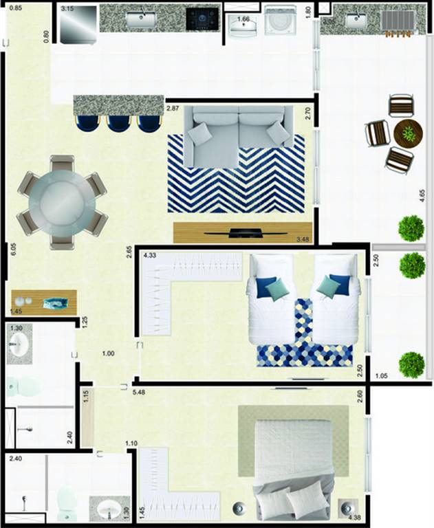 Apartamento, 2 quartos, 83 m² - Foto 23