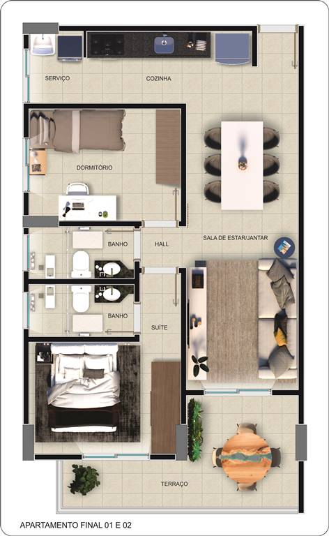 Apartamento, 2 quartos, 68 m² - Foto 15