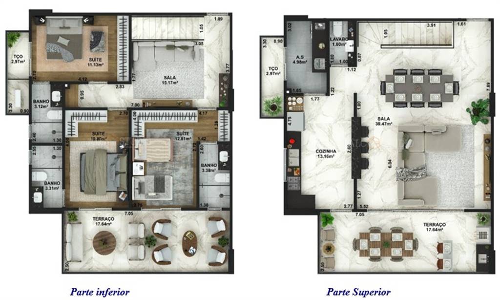 Cobertura, 3 quartos, 185 m² - Foto 1