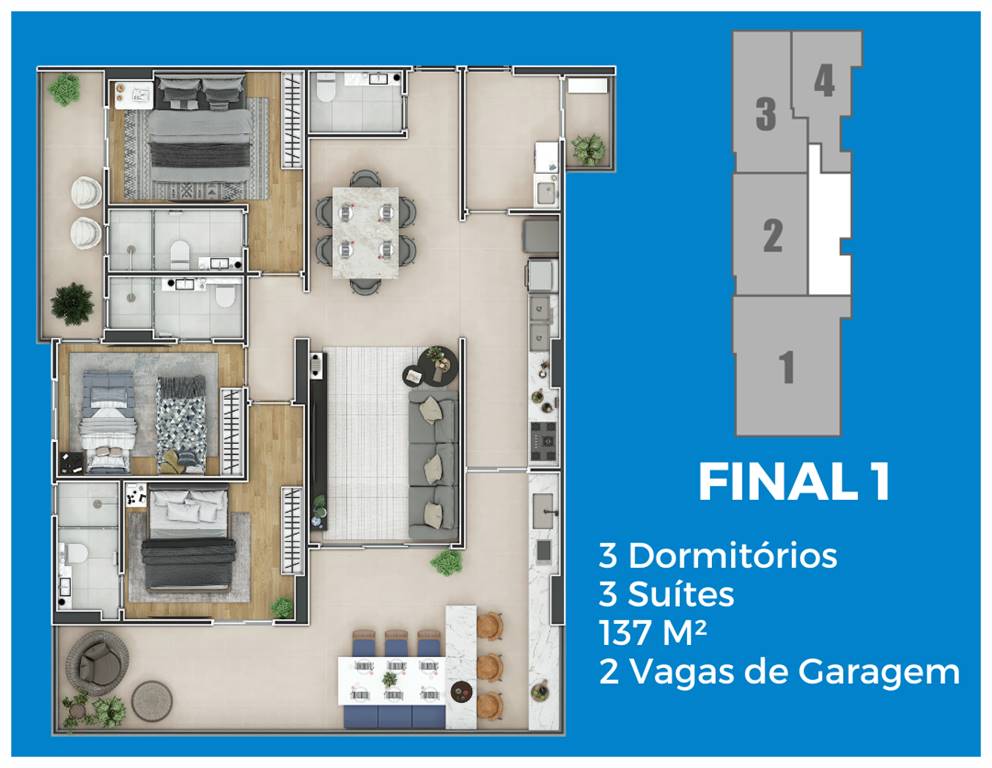 Apartamento, 3 quartos, 137 m² - Foto 23