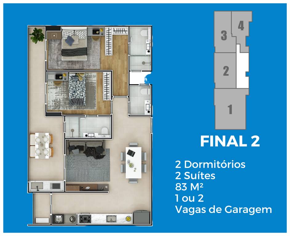 Apartamento, 2 quartos, 83 m² - Foto 23