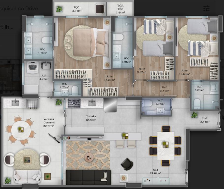 Apartamento, 3 quartos, 149 m² - Foto 14