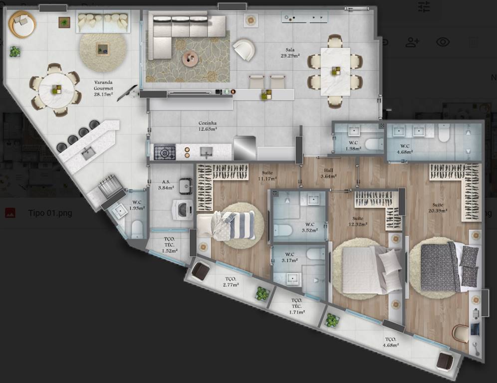 Apartamento, 3 quartos, 149 m² - Foto 16