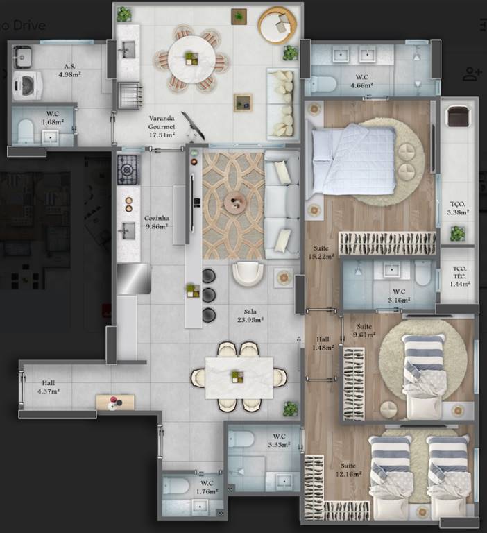Apartamento, 3 quartos, 149 m² - Foto 20