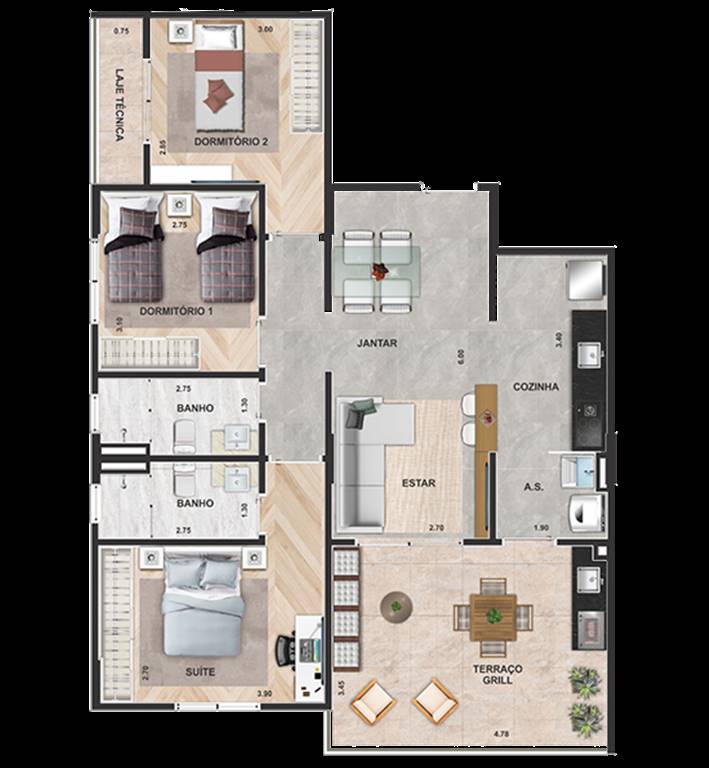 Apartamento, 2 quartos, 79 m² - Foto 15