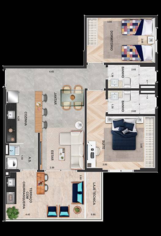 Apartamento, 2 quartos, 79 m² - Foto 16