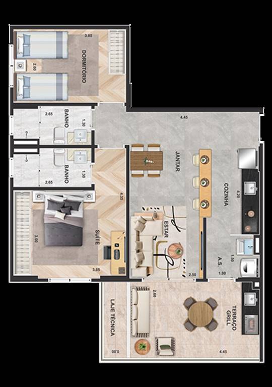 Apartamento, 2 quartos, 79 m² - Foto 17