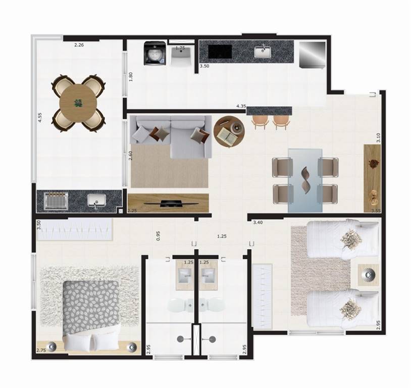 Apartamento, 2 quartos, 75 m² - Foto 14