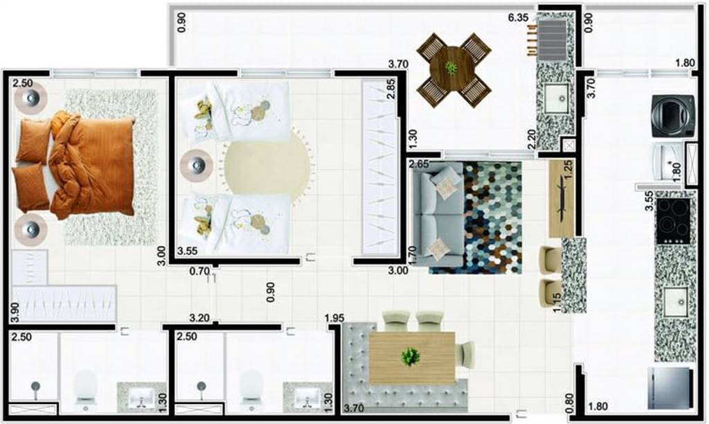 Apartamento, 2 quartos, 72 m² - Foto 18