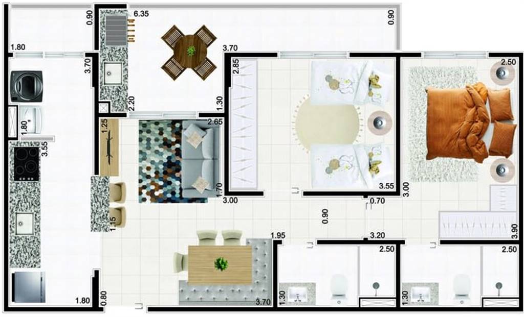 Apartamento, 2 quartos, 72 m² - Foto 19