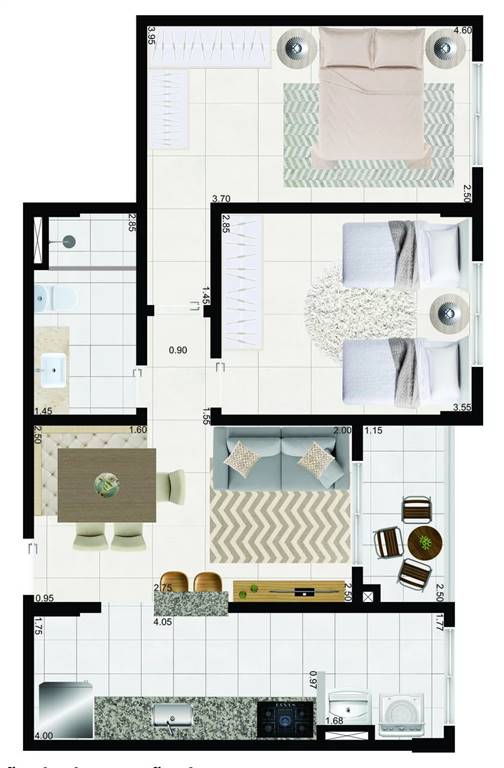 Apartamento, 2 quartos, 61 m² - Foto 4