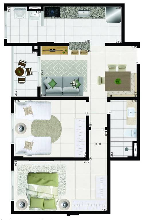 Apartamento, 2 quartos, 61 m² - Foto 6